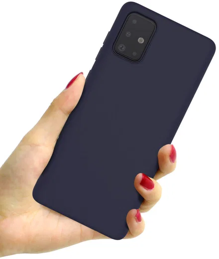 IMAK UC-1 Series Samsung Galaxy A71 Hoesje Matte TPU Blauw afbeelding 3