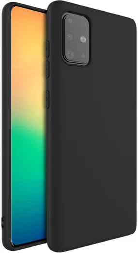 IMAK UC-1 Series Samsung Galaxy A51 Hoesje Matte TPU Zwart afbeelding 1