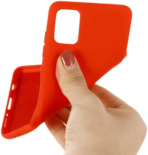 Samsung Galaxy A51 Hoesje Flexibel Siliconen Rood afbeelding 5