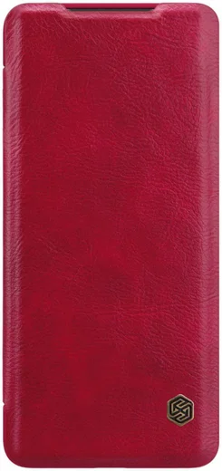 Nillkin Qin Series Book Samsung Galaxy S20 Plus Hoesje Leer Rood afbeelding 2