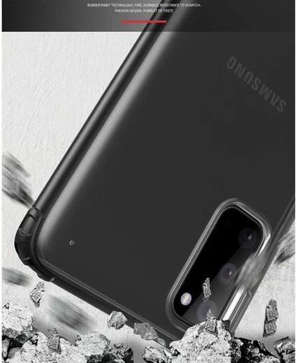 Samsung Galaxy S20 Hoesje Slim Fit Hybride Transparant/Groen afbeelding 6