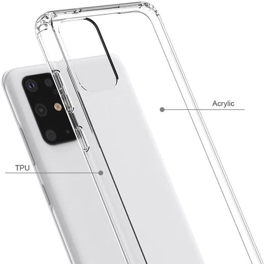 Samsung Galaxy S20 Plus Hoesje Antikras Hybride Transparant afbeelding 2