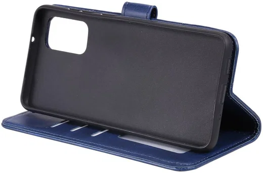 Samsung Galaxy S20 Hoesje Wallet Book Case Voor Pasjes Lines Blauw afbeelding 5