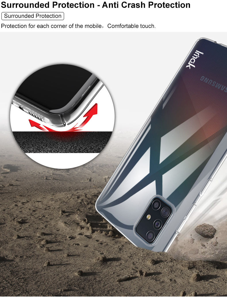IMAK Crystal II Pro Samsung Galaxy A51 Hoesje met Screenprotector afbeelding 12