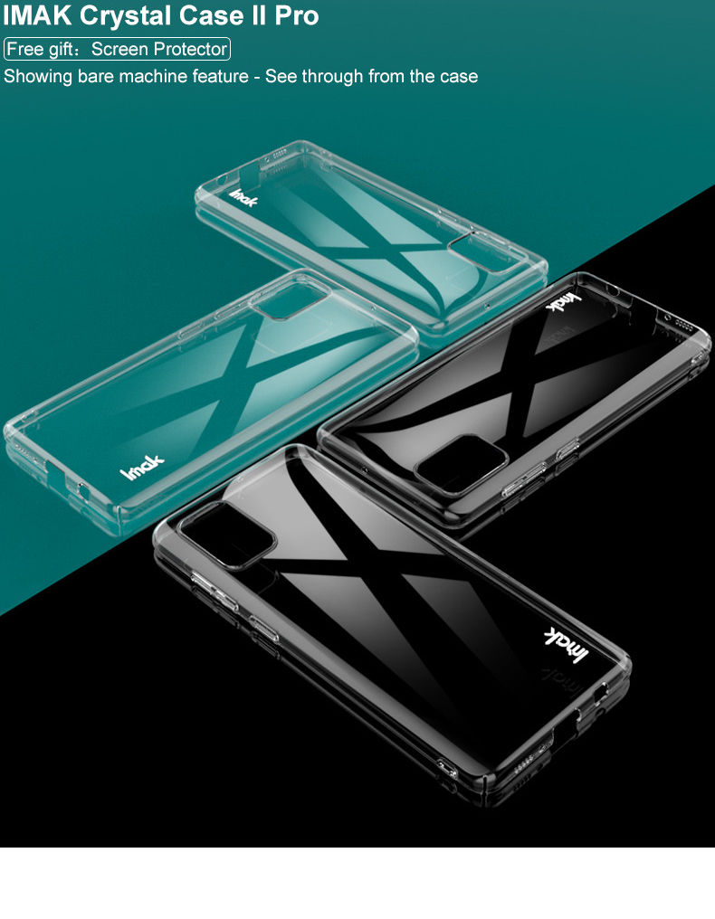 IMAK Crystal II Pro Samsung Galaxy A51 Hoesje met Screenprotector afbeelding 14