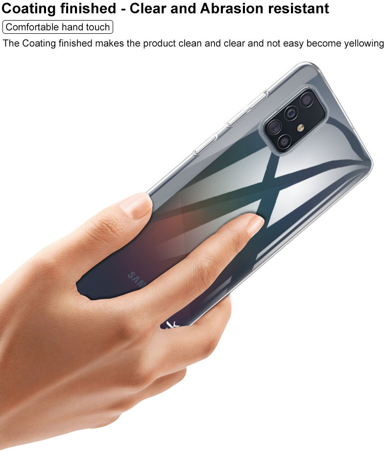 IMAK Crystal II Pro Samsung Galaxy A51 Hoesje met Screenprotector afbeelding 7