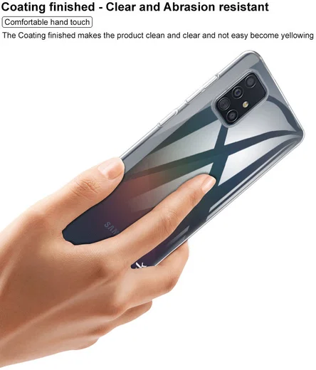 IMAK Crystal II Pro Samsung Galaxy A51 Hoesje met Screenprotector afbeelding 7