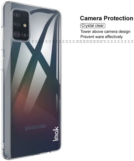 IMAK Crystal II Pro Samsung Galaxy A51 Hoesje met Screenprotector afbeelding 9