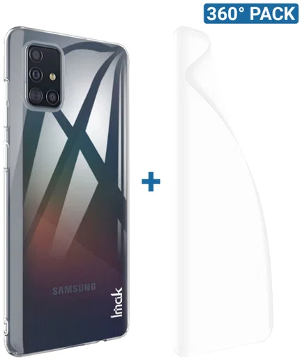 IMAK Crystal II Pro Samsung Galaxy A71 Hoesje met Screenprotector afbeelding 1