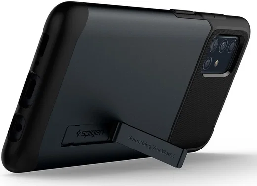 Spigen Slim Armor Samsung Galaxy A51 Hoesje Metal Slate afbeelding 7