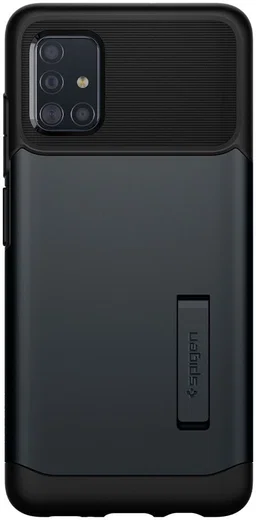 Spigen Slim Armor Samsung Galaxy A51 Hoesje Metal Slate afbeelding 8