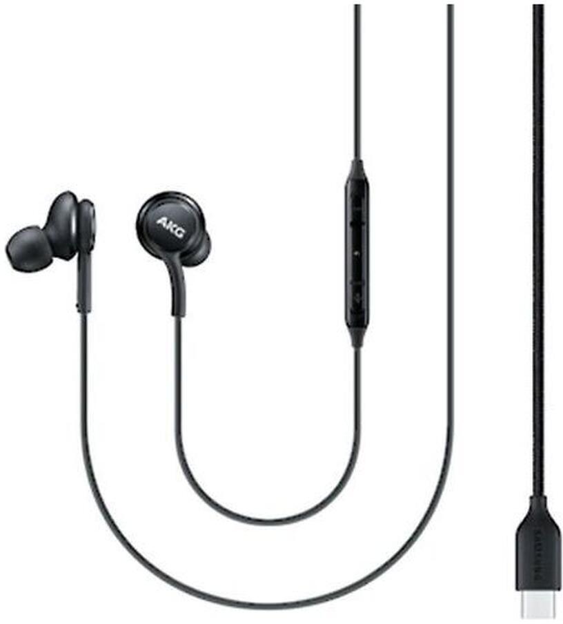 Originele Samsung AKG Headset Oordopjes met USB-C Aansluiting Zwart afbeelding 2
