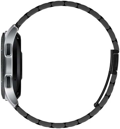 Spigen Modern Fit - Universeel Smartwatch 22MM Bandje - RVS - Zwart afbeelding 3