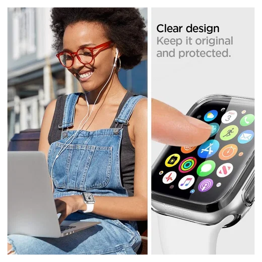 Spigen Ultra Hybrid - Apple Watch 40MM Case Full Screen Protection - Transparant afbeelding 3