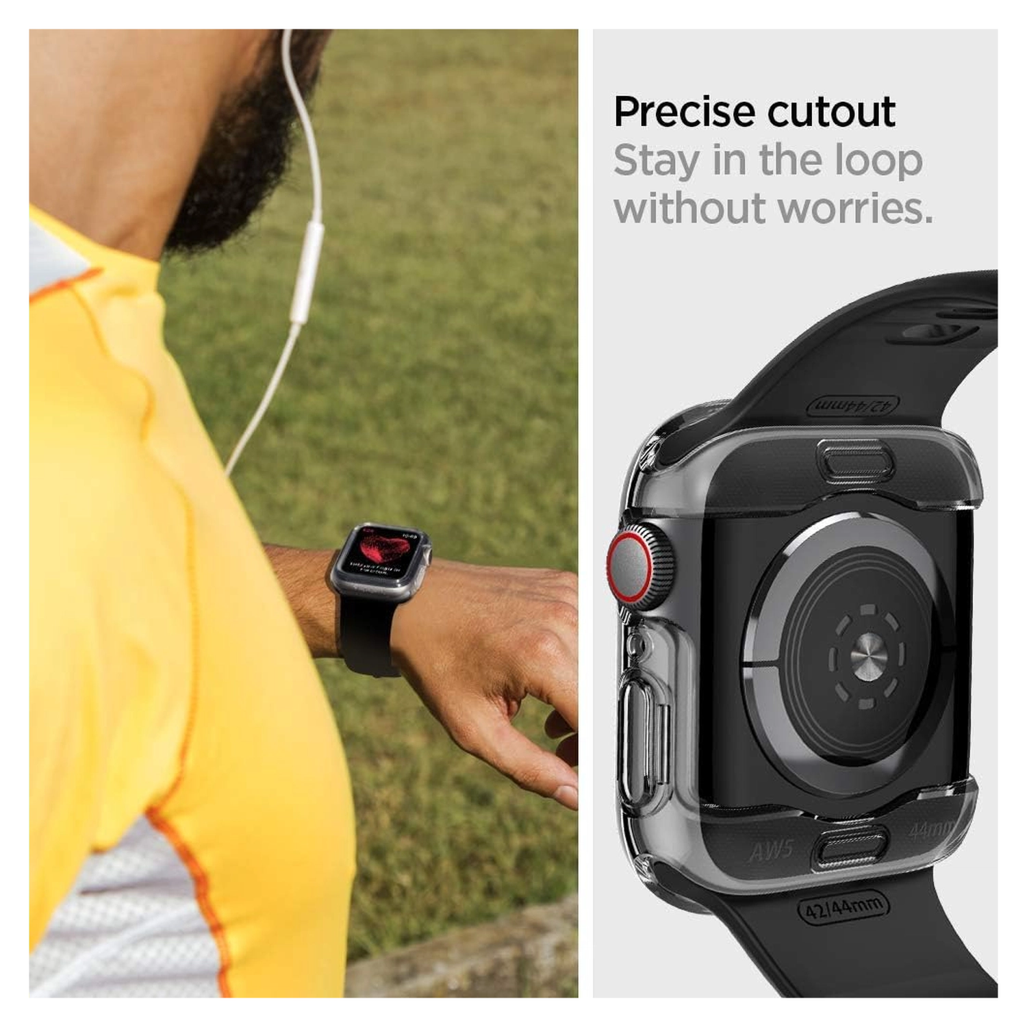 Spigen Ultra Hybrid - Apple Watch 40MM Case Full Screen Protection - Transparant afbeelding 4
