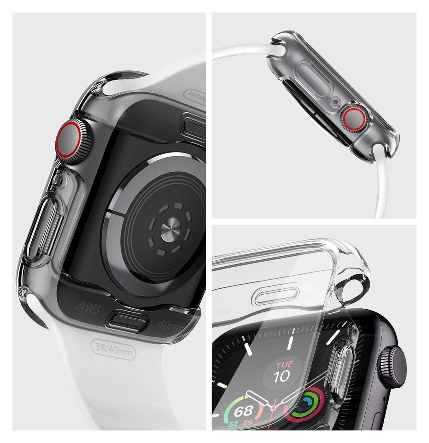 Spigen Ultra Hybrid - Apple Watch 40MM Case Full Screen Protection - Transparant afbeelding 7