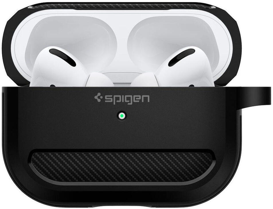 Spigen Rugged Armor Apple AirPods Pro Hoesje Zwart afbeelding 1