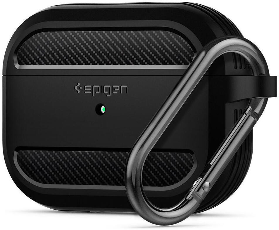 Spigen Rugged Armor Apple AirPods Pro Hoesje Zwart afbeelding 2