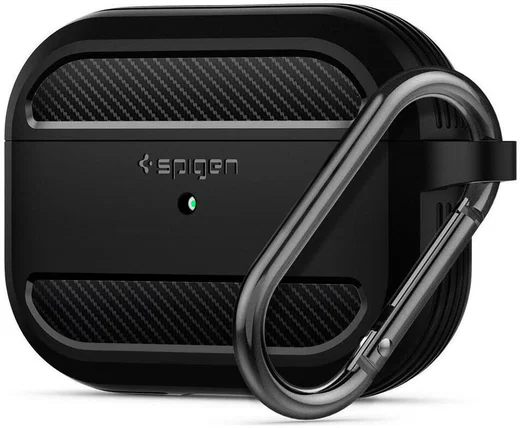 Spigen Rugged Armor Apple AirPods Pro Hoesje Zwart afbeelding 2