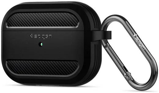 Spigen Rugged Armor Apple AirPods Pro Hoesje Zwart afbeelding 3