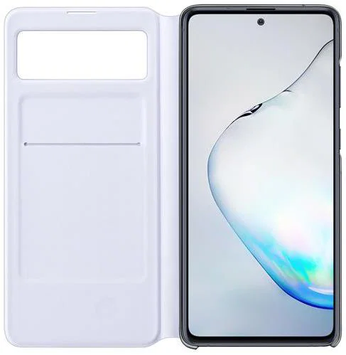 Origineel Samsung Galaxy Note 10 Lite Hoesje S-View Wallet Cover Zwart afbeelding 2