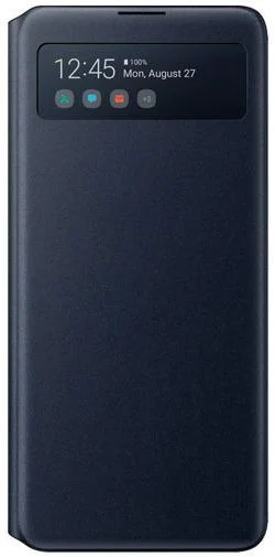 Origineel Samsung Galaxy Note 10 Lite Hoesje S-View Wallet Cover Zwart afbeelding 3