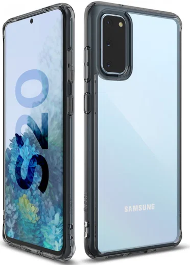 Ringke Fusion Samsung Galaxy S20 Hoesje Transparant/Zwart afbeelding 4