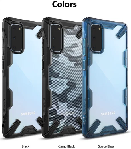 Ringke Fusion X Samsung Galaxy S20 Hoesje Camo Design Zwart afbeelding 12