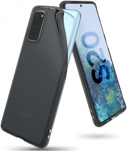 Samsung Galaxy S20 Hoesje Ringke Air Flexibele Back Cover Zwart afbeelding 1