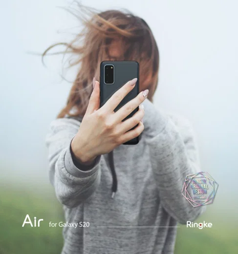 Samsung Galaxy S20 Hoesje Ringke Air Flexibele Back Cover Zwart afbeelding 15