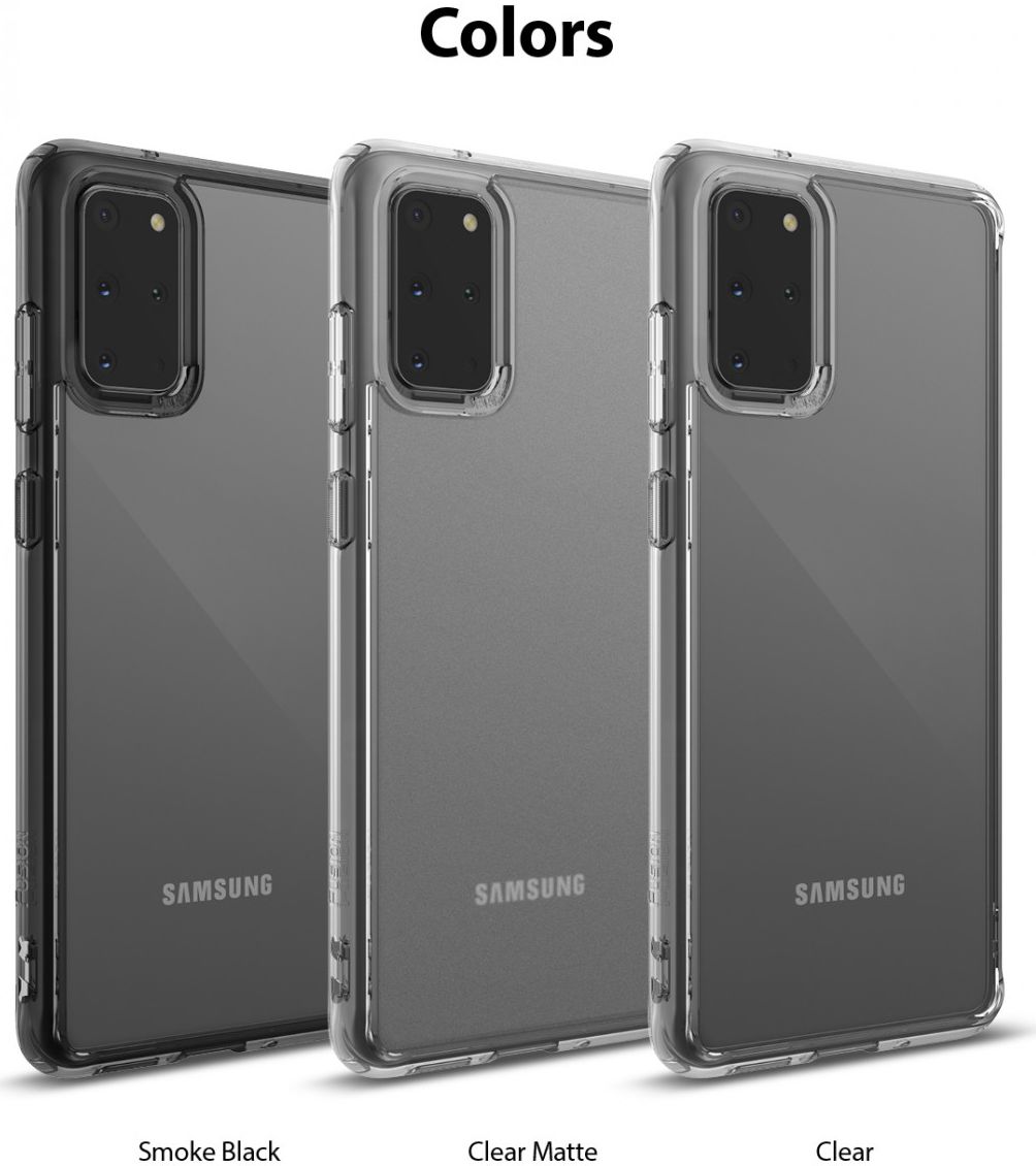 Ringke Fusion Samsung Galaxy S20 Plus Hoesje Transparant/Zwart afbeelding 13