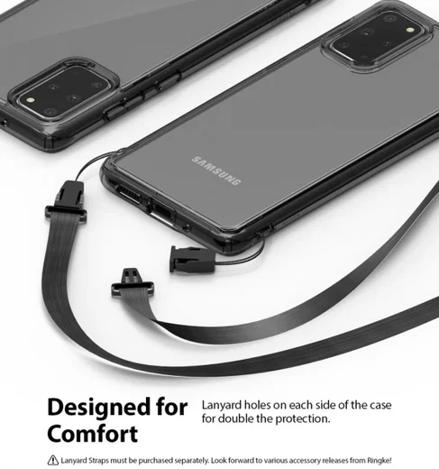 Ringke Fusion Samsung Galaxy S20 Plus Hoesje Transparant/Zwart afbeelding 10