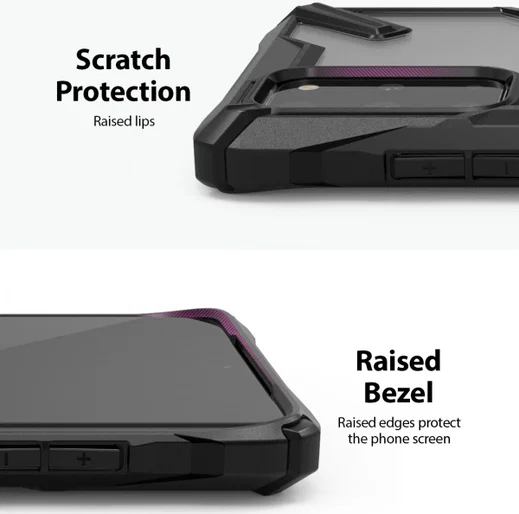 Ringke Fusion X Samsung Galaxy S20 Plus Hoesje Transparant/Zwart afbeelding 8