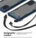 Ringke Fusion X Samsung Galaxy S20 Plus Hoesje Transparant/Blauw afbeelding 10