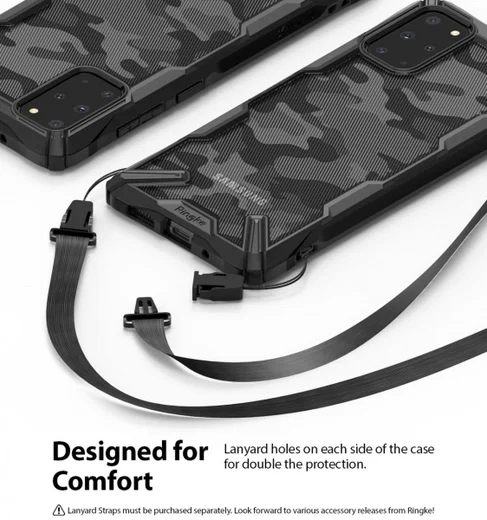 Ringke Fusion X Samsung Galaxy S20 Plus Hoesje Camo Design Zwart afbeelding 10