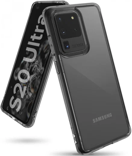 Ringke Fusion Samsung Galaxy S20 Ultra Hoesje Transparant/Zwart afbeelding 1