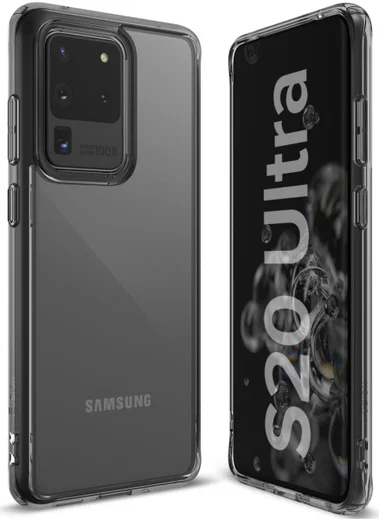 Ringke Fusion Samsung Galaxy S20 Ultra Hoesje Transparant/Zwart afbeelding 5