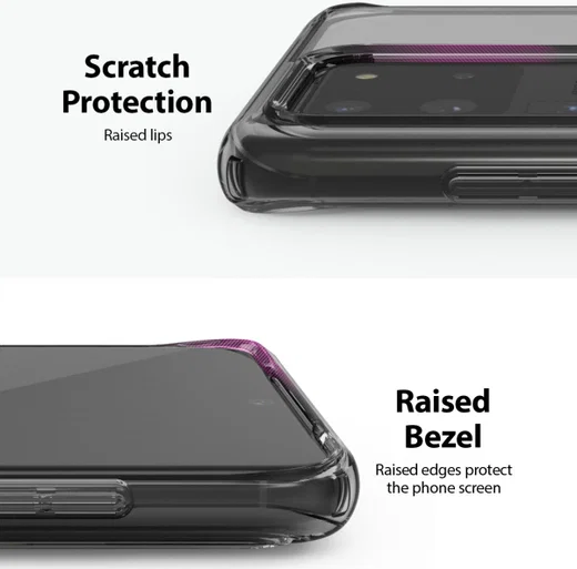 Ringke Fusion Samsung Galaxy S20 Ultra Hoesje Transparant/Zwart afbeelding 8