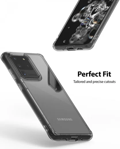 Ringke Fusion Samsung Galaxy S20 Ultra Hoesje Transparant/Zwart afbeelding 9
