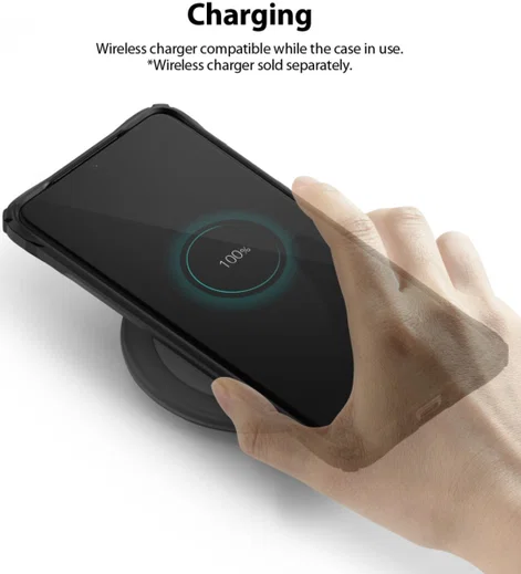 Ringke Fusion X Samsung Galaxy S20 Ultra Hoesje Transparant/Zwart afbeelding 11