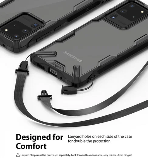 Ringke Fusion X Samsung Galaxy S20 Ultra Hoesje Transparant/Zwart afbeelding 10