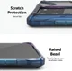 Ringke Fusion X Samsung Galaxy S20 Ultra Hoesje Transparant/Blauw afbeelding 8