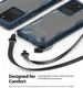 Ringke Fusion X Samsung Galaxy S20 Ultra Hoesje Transparant/Blauw afbeelding 10