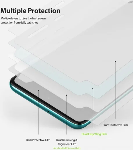 Ringke Dual Easy Wing Samsung S20 Plus Screenprotector (Duo Pack) afbeelding 5