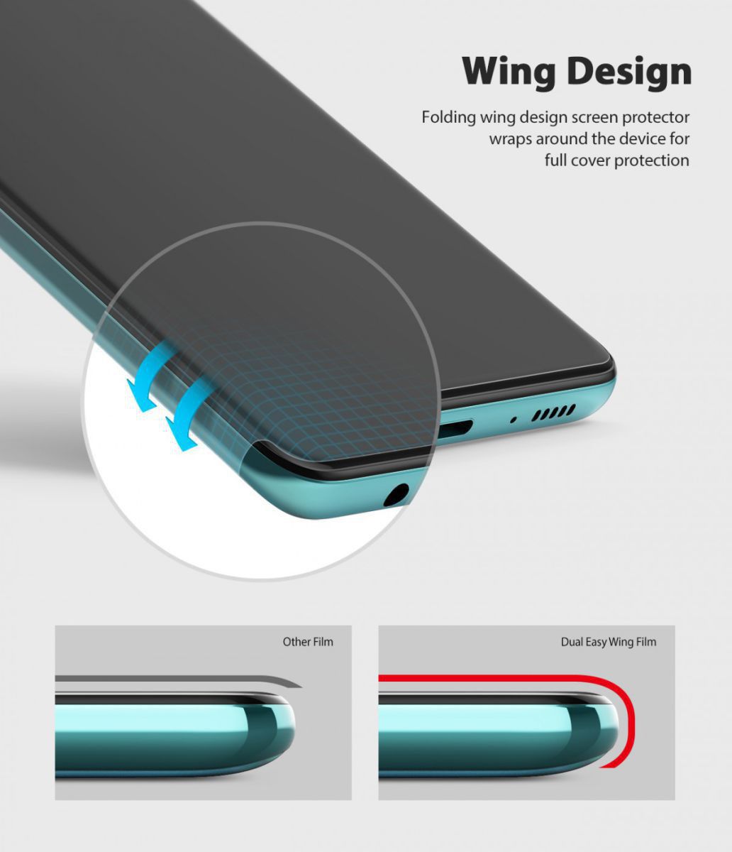 Ringke Dual Easy Wing Samsung S20 Plus Screenprotector (Duo Pack) afbeelding 9