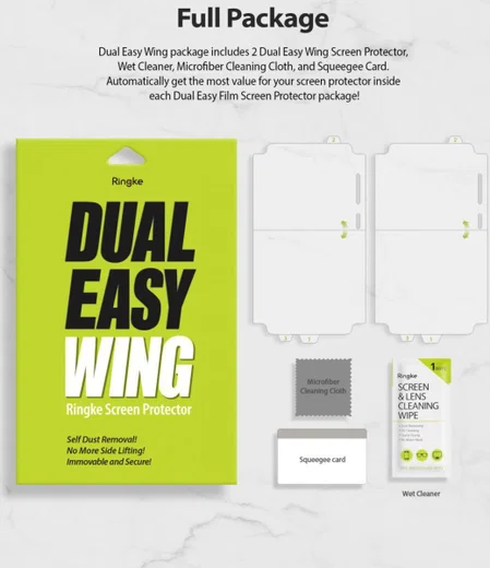 Ringke Dual Easy Wing Samsung S20 Plus Screenprotector (Duo Pack) afbeelding 12