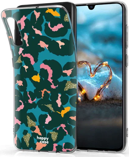HappyCase Samsung Galaxy A70 Flexibel TPU Hoesje Summer Leopard Print afbeelding 2