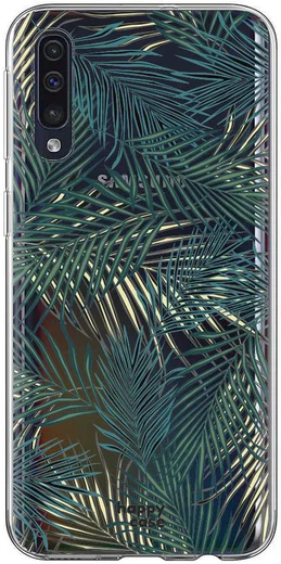 HappyCase Samsung Galaxy A70 Flexibel TPU Hoesje Jungle Print afbeelding 1
