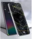 HappyCase Samsung Galaxy A70 Flexibel TPU Hoesje Zwart Marmer Print afbeelding 5
