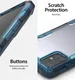 Ringke Fusion X Samsung Galaxy A71 Hoesje Transparant/Blauw afbeelding 5